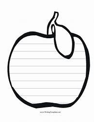 Image result for Apple Writing Paper Template