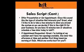 Image result for Sales Call Script