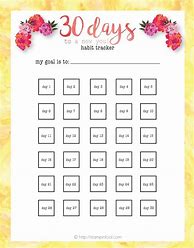 Image result for Printable 30-Day Countdown Free PDF