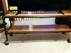 Image result for Industrial Pipe TV Stand