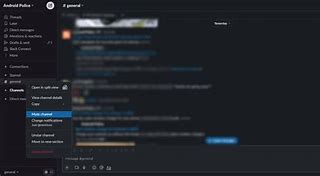 Image result for how to mute a channel on slack