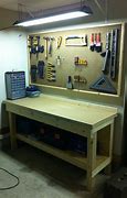 Image result for Workbench Pegboard Ideas