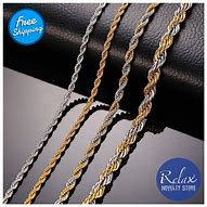Image result for 925 Sterling Silver Rope Chain