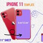 Image result for iPhone 11 Screen Protector Template