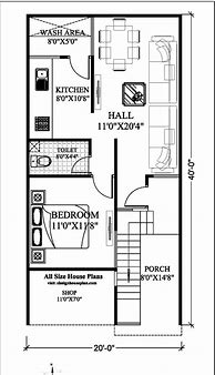 Image result for 20X40 House Plan