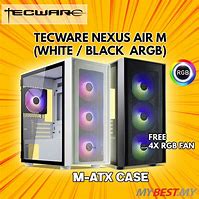 Image result for Tecware Nexus Air M2 BLK mATX