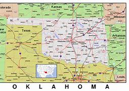 Image result for Oklahoma State Map Printable