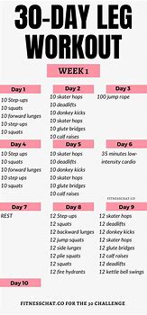 Image result for At Home Leg Workouts 30-Day Challenge