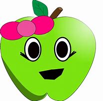 Image result for Cartoon Apple Green Background