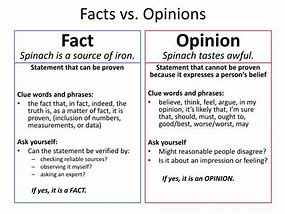 Image result for Distinguish Fact and Opinion