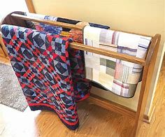 Image result for DIY Wall Quilt Rack