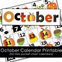 Image result for Free Editable October Calendar