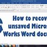 Image result for Recover Word Document Not Saved Mac