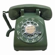 Image result for Rotary Phone with Leather Case Orange