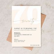 Image result for 70th Birthday Party Invite