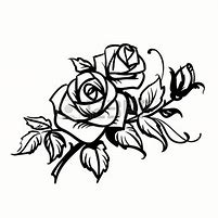 Image result for Rose Outline Clip Art