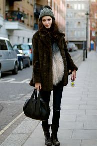 Image result for Winter Street Fashion Lady