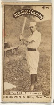 Image result for Old Judge Porter Baseball Player