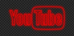 Image result for Neon Red YouTube Logo