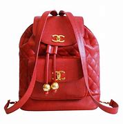 Image result for Red Backpack Purse