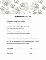 Image result for Writing a Contract for Kids