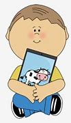 Image result for Student with iPad Clip Art