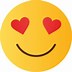 Image result for Emoji Love Heart Eyes