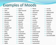 Image result for Mood Examples
