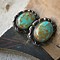 Image result for Turquoise and Solid Silver Clip Earrings