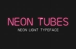 Image result for Neon Sign Font Free