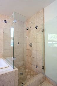 Image result for Clear Frameless Shower Door with Glass