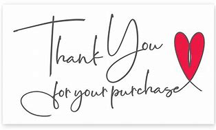 Image result for Thank You for Your Purchase Sign