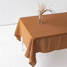 Image result for Brown Fabric Tablecloth