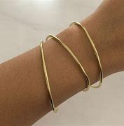 Image result for Simple Gold Bracelet with Shape