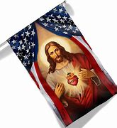 Image result for Sacred Heart American Flag