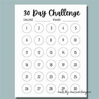 Image result for Challenge 30 Days Print