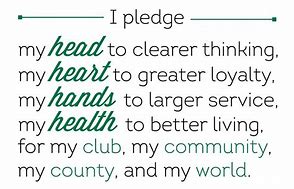 Image result for 4-H Pledge Printable