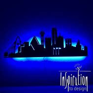 Image result for Neon Skyline Wall Art