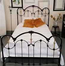 Image result for Antique Wrought Iron Beds