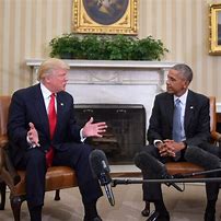 Image result for Obama and Trump