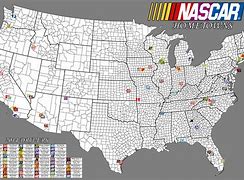 Image result for Map of America with NASCAR Raceway