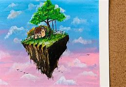 Image result for Floating Island Painting