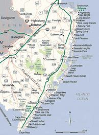 Image result for Map of NJ Shore Area