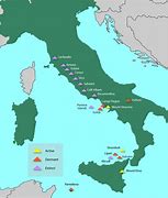 Image result for Volcanoes in Italy Map Pompeii