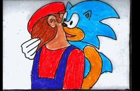 Image result for Mario Kissing Sonic Meme