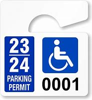 Image result for Disabled Parking Sticker