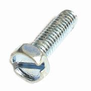 Image result for Slotted Hex Head Screw