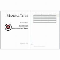 Image result for User Manual Template One Page