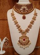 Image result for gold necklace set india