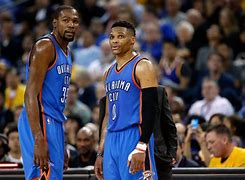 Image result for Russell Westbrook Kevin Durant MVP